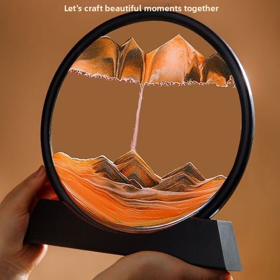 Desktop 3D Sand Art Moving Scene Decoration
